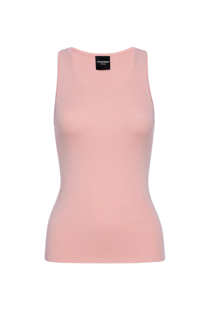 Le Superb Tanks a Lot Top in Blush