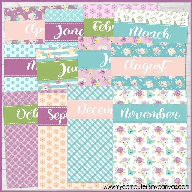 LILAC SKY Color Pack {Alternate Covers/Accessories for Planners/Journals} PRINTABLE