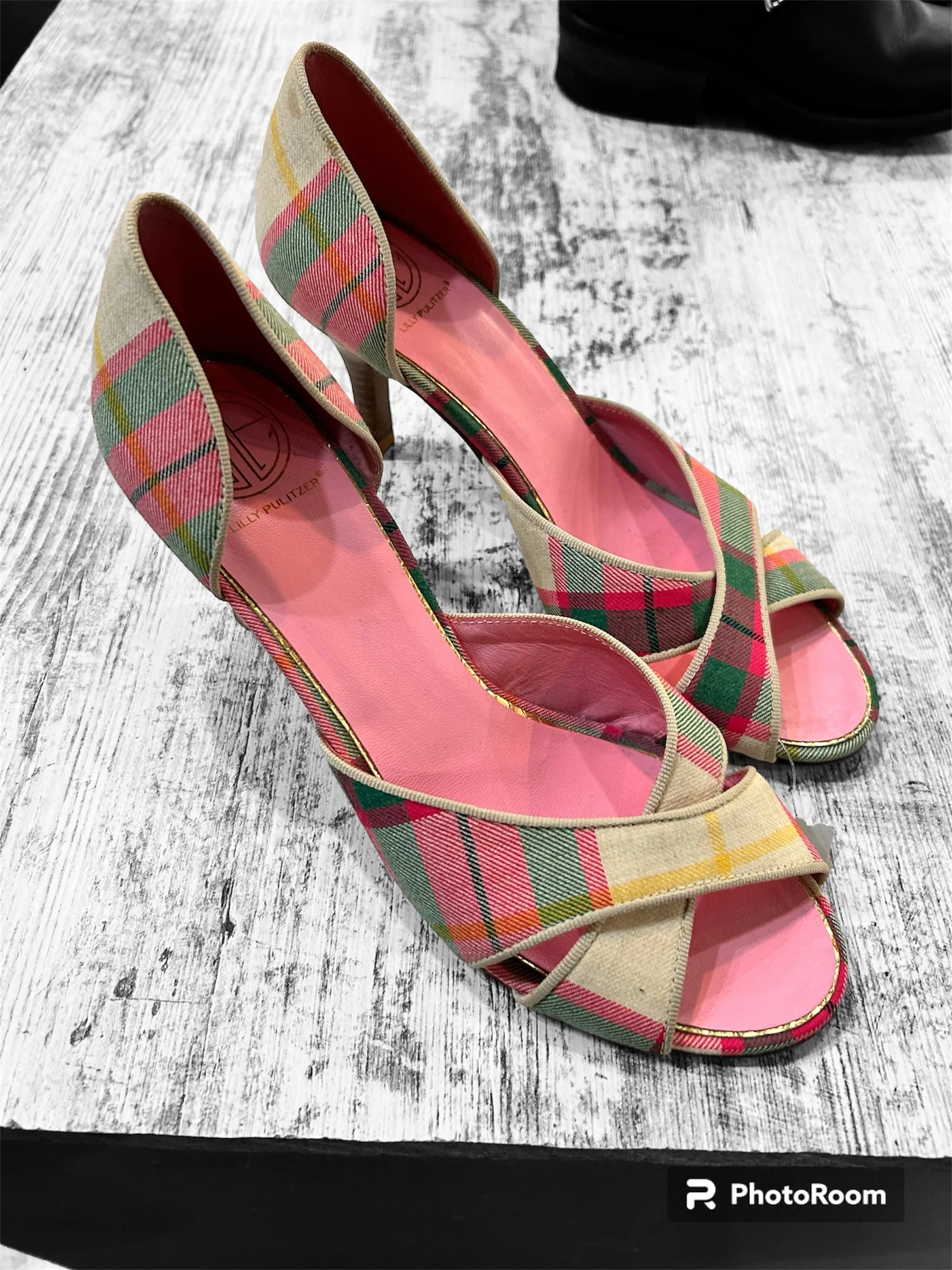 Lilly Pulitzer plaid pumps