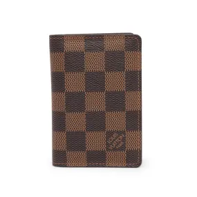 Louis Vuitton Damier Ebene Pocket Organiser Card Holder