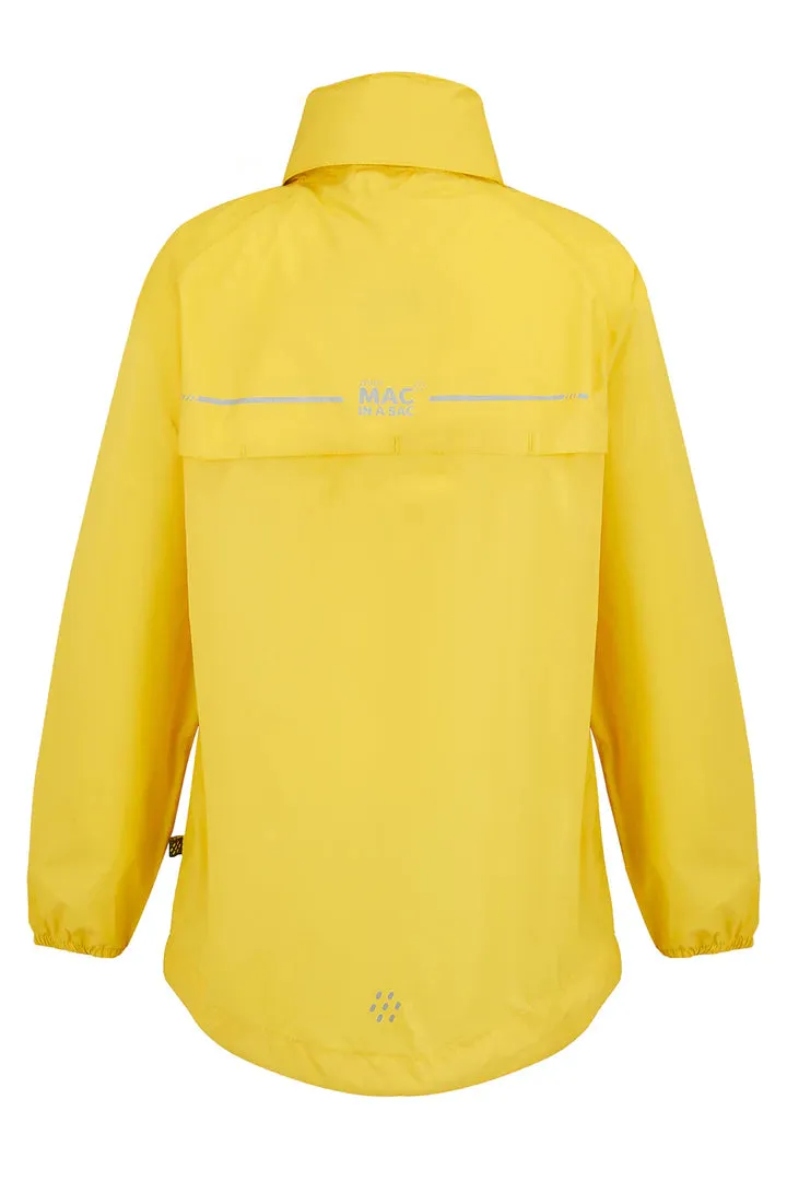 Mac In A Sac Kids Origin 2 Waterproof Jacket (Yellow)(Ages 2-13)