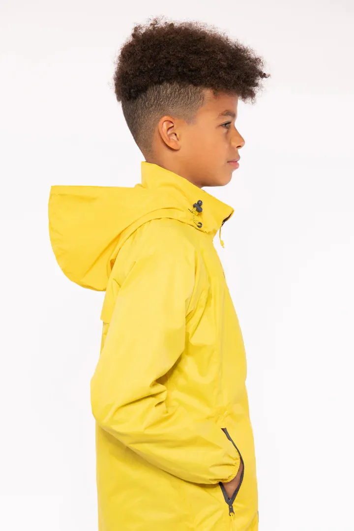 Mac In A Sac Kids Origin 2 Waterproof Jacket (Yellow)(Ages 2-13)