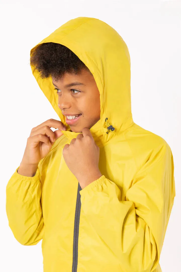 Mac In A Sac Kids Origin 2 Waterproof Jacket (Yellow)(Ages 2-13)