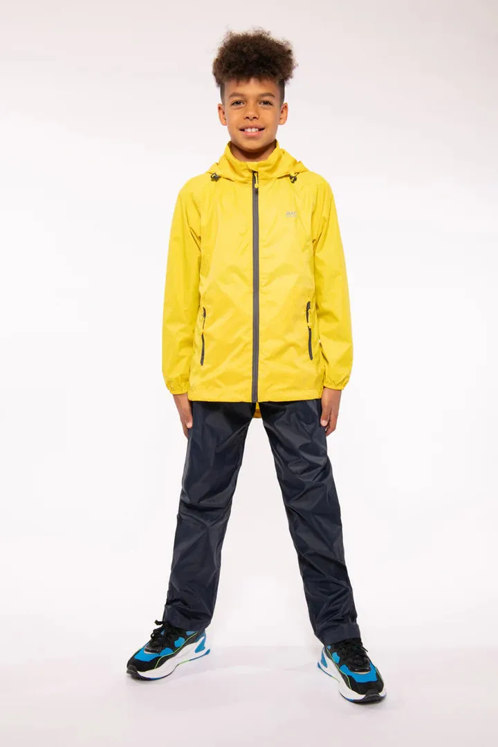 Mac In A Sac Kids Origin 2 Waterproof Jacket (Yellow)(Ages 2-13)