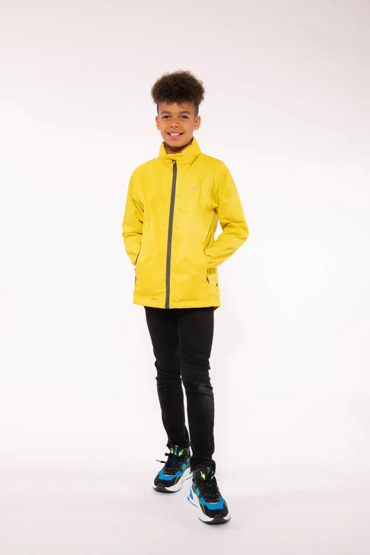 Mac In A Sac Kids Origin 2 Waterproof Jacket (Yellow)(Ages 2-13)