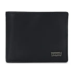 Men's Blue Brand Logo Bi-Fold Wallet