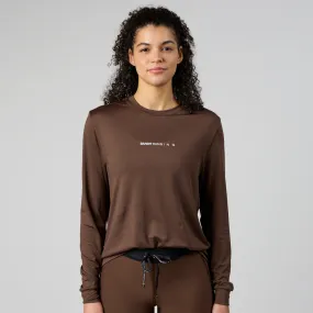 Micromesh™ Performance Long Sleeve Tee - Unisex, Umber