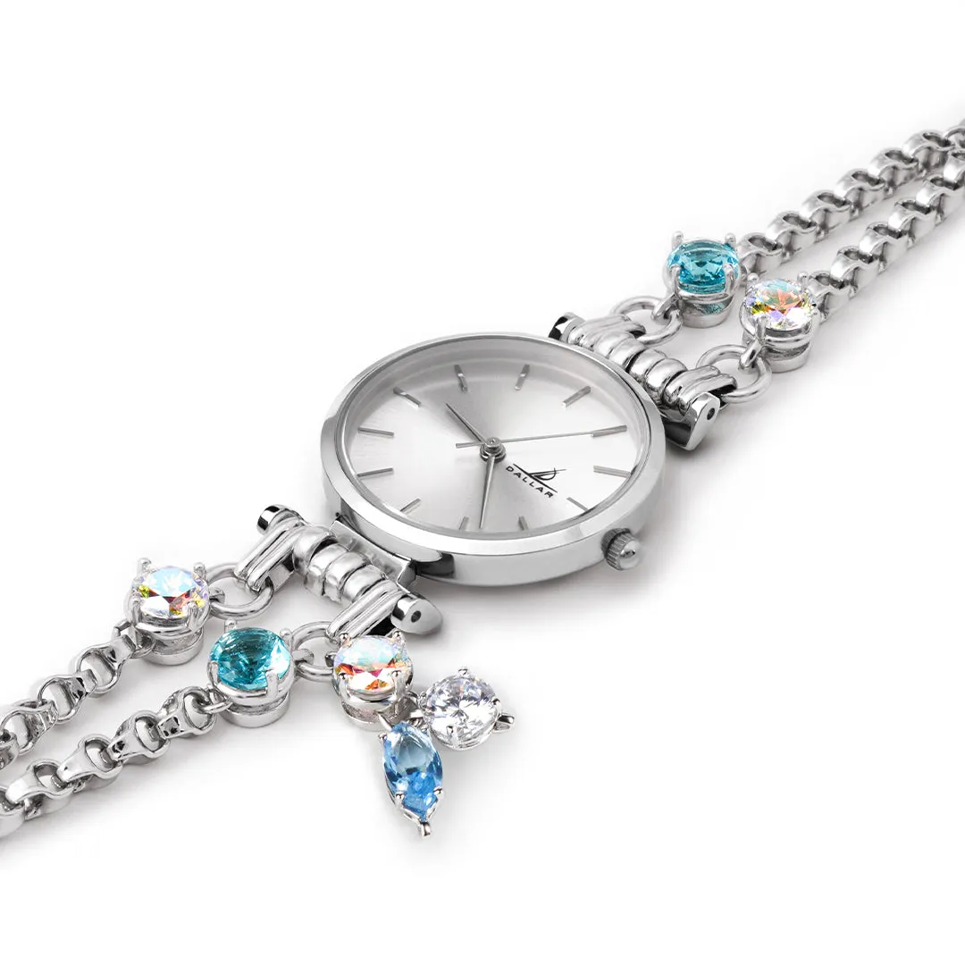 Mini Gems X Willow Watch [Unicorn/Light blue gems]