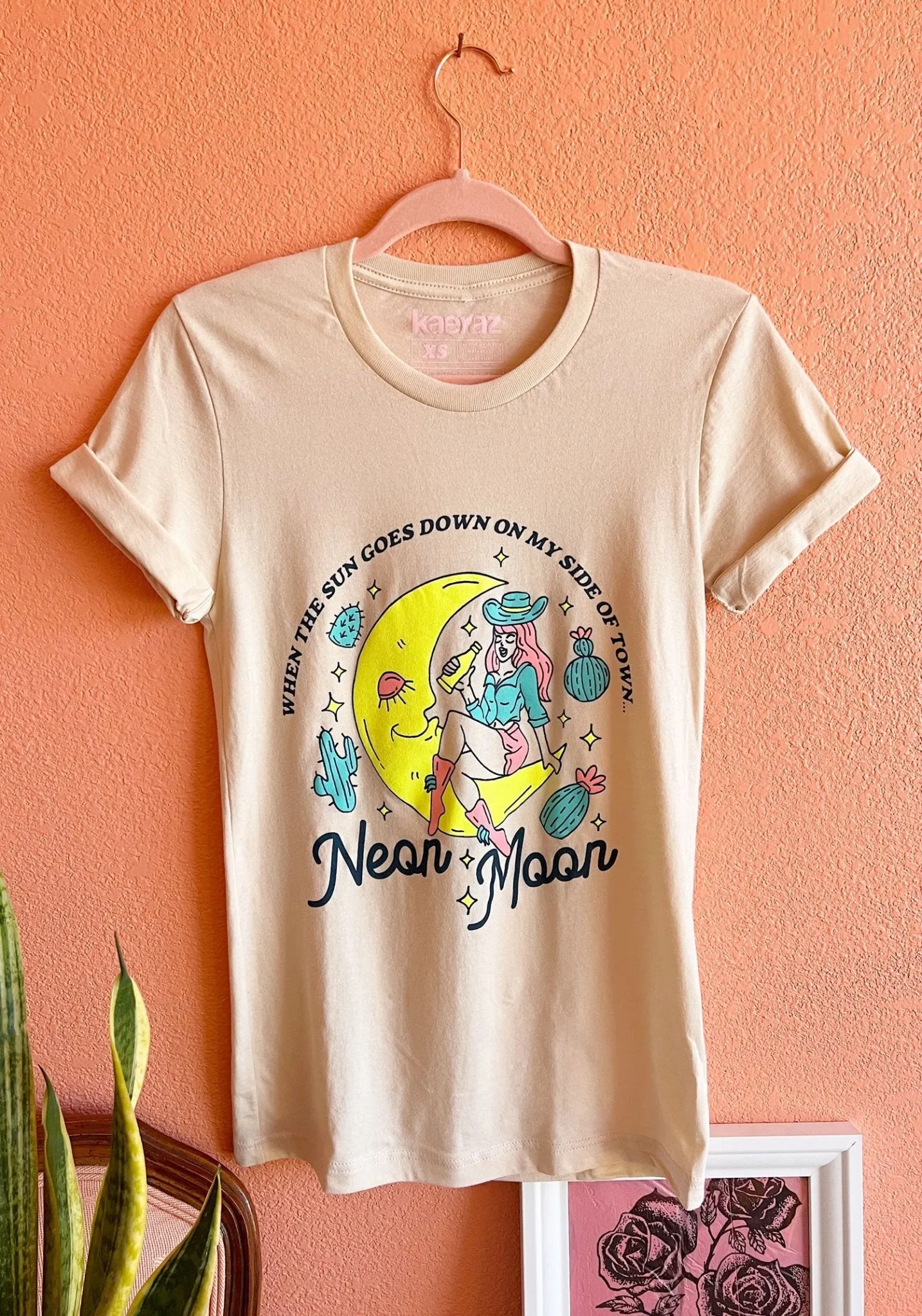 Neon Moon Cream Tee