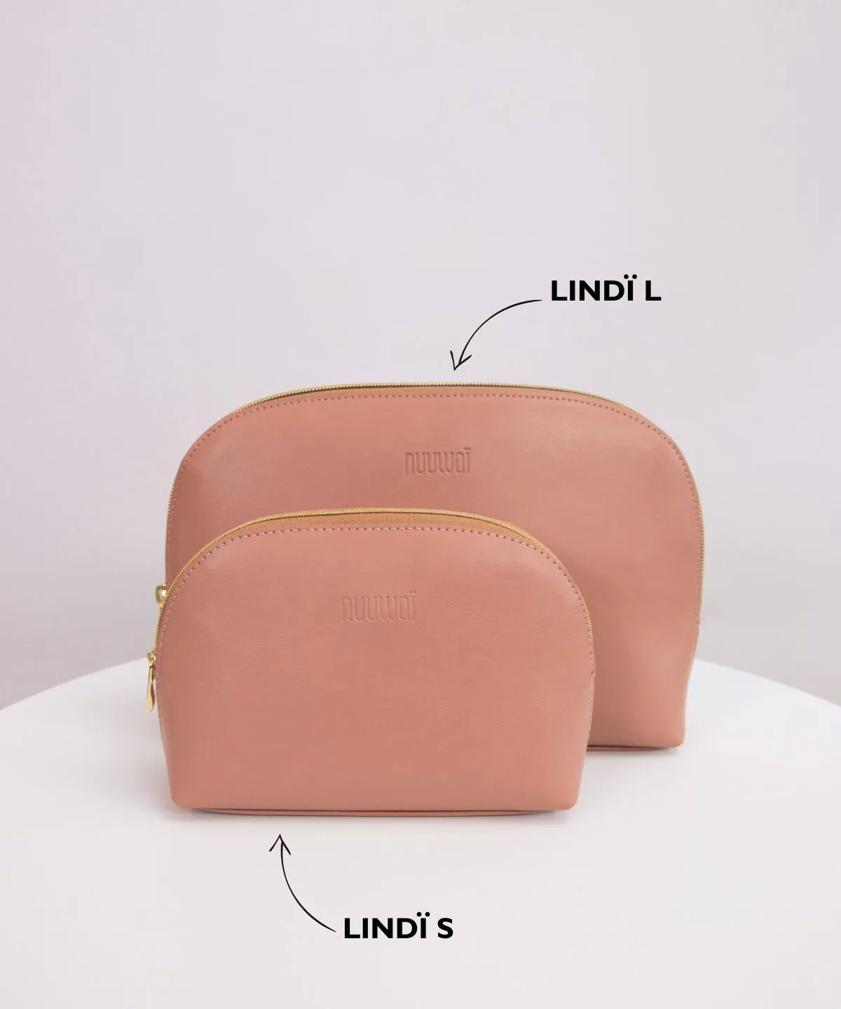 nuuwaï - Vegan Makeup Bag Small - LINDI S millennial pink