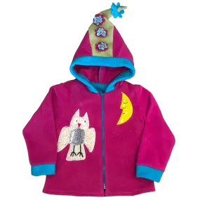 Owl and Moon Jacket Made in USA Sizes 2T - 8 Years