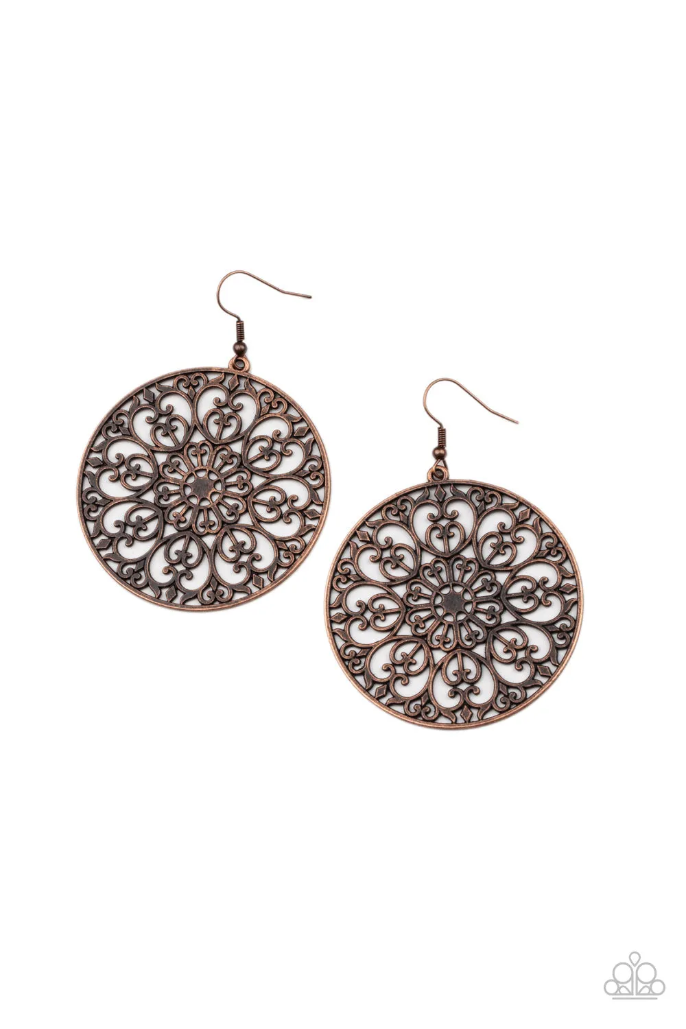 Paparazzi Earring ~ Make A MANDALA Out Of You - Copper