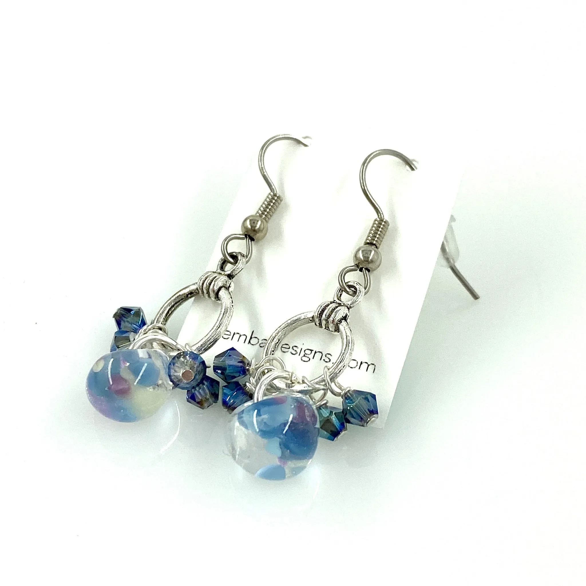 "Blue Sparks" Earrings