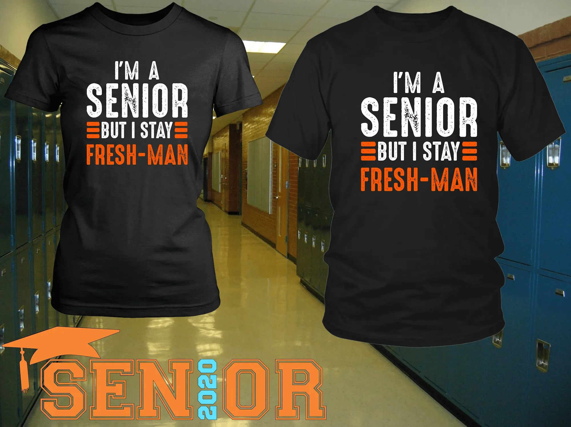 "I'm a Senior But I Stay Freshman" Funny - Unisex T-Shirt