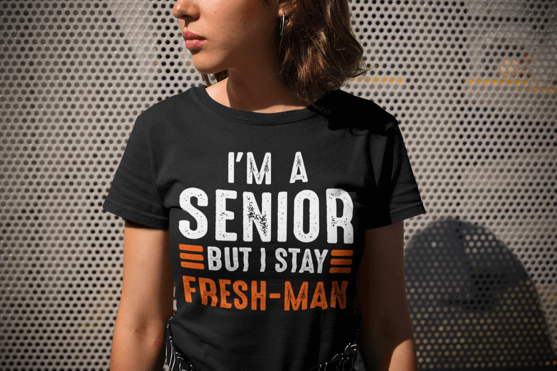 "I'm a Senior But I Stay Freshman" Funny - Unisex T-Shirt