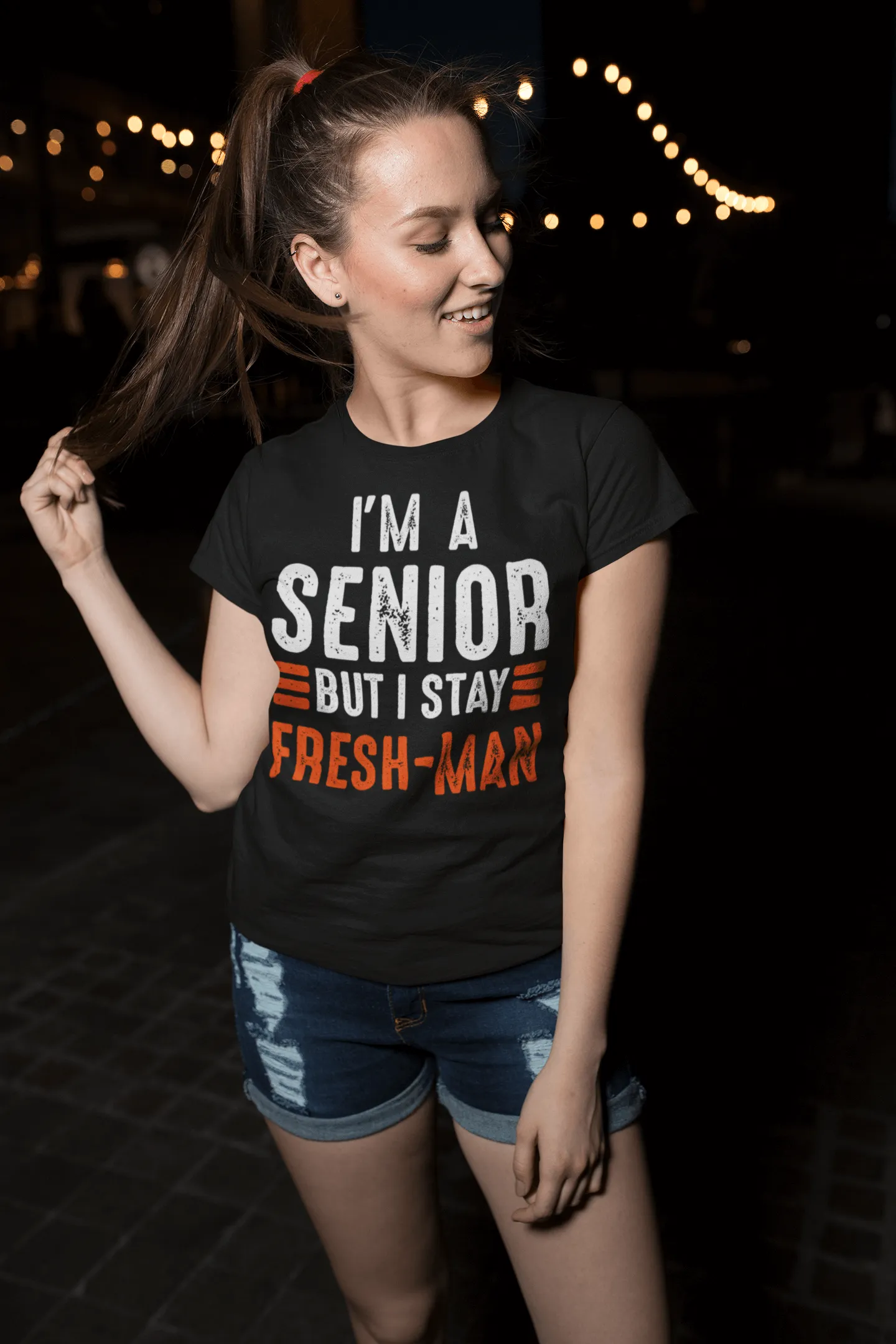 "I'm a Senior But I Stay Freshman" Funny - Unisex T-Shirt