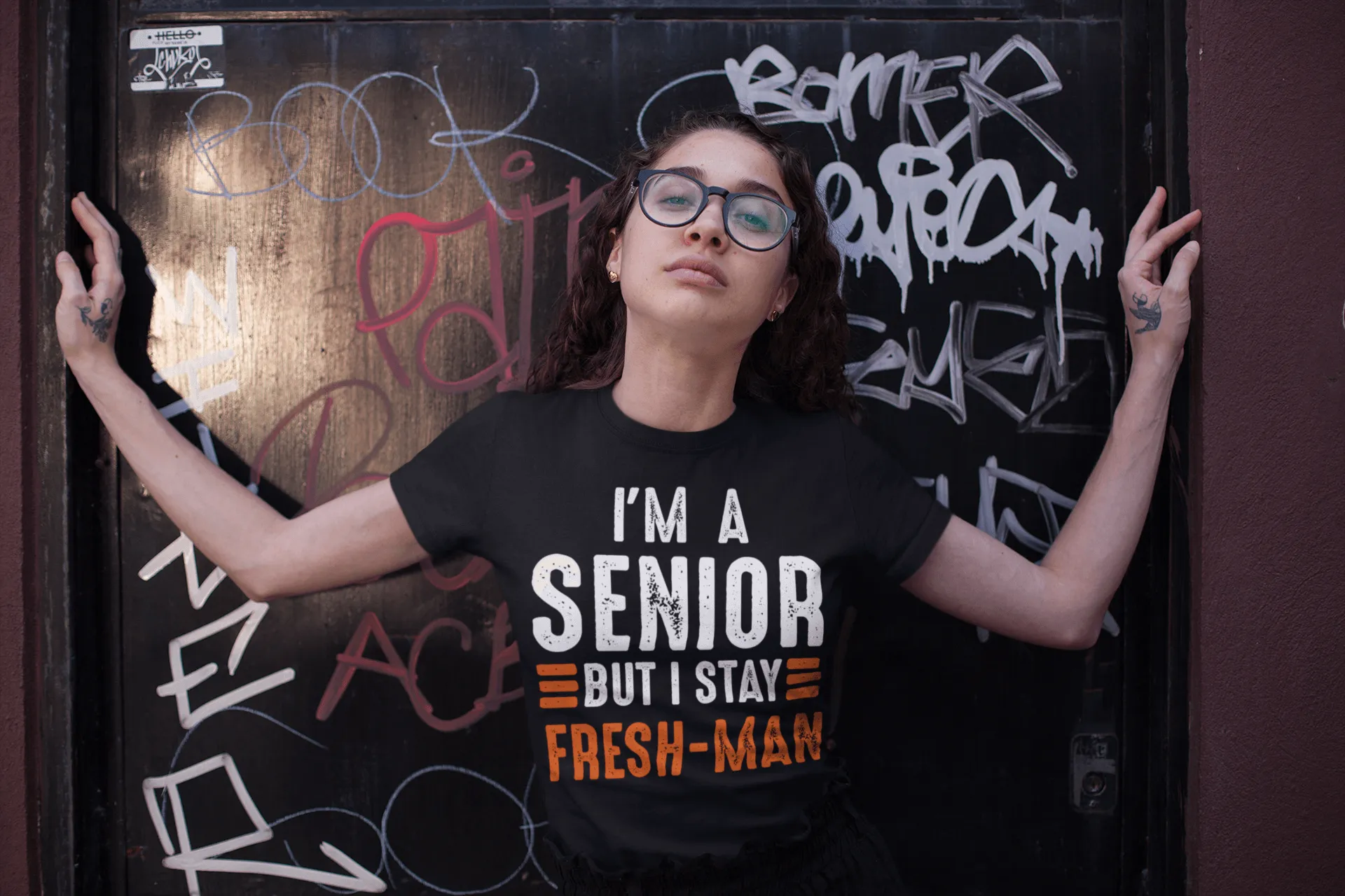 "I'm a Senior But I Stay Freshman" Funny - Unisex T-Shirt