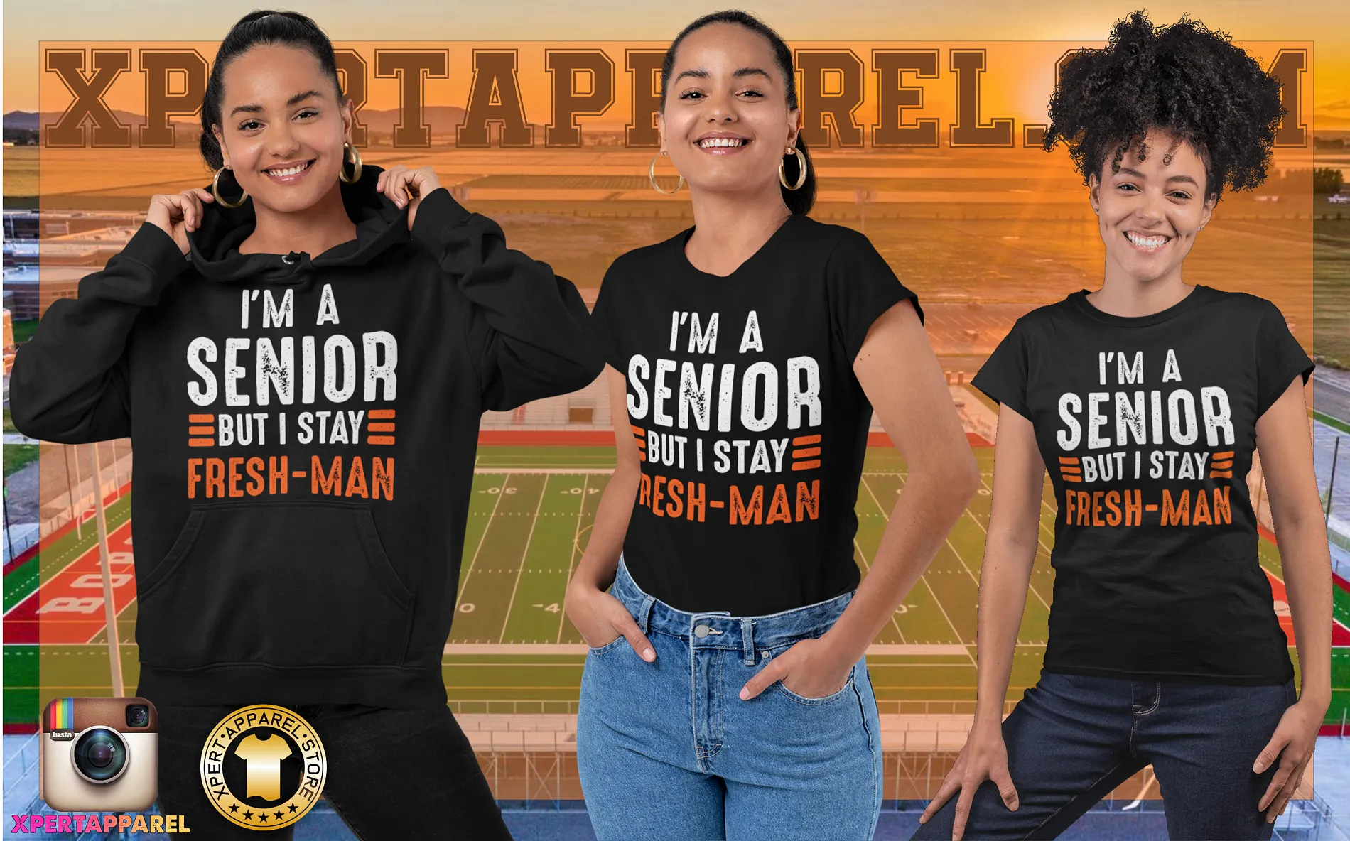 "I'm a Senior But I Stay Freshman" Funny - Unisex T-Shirt