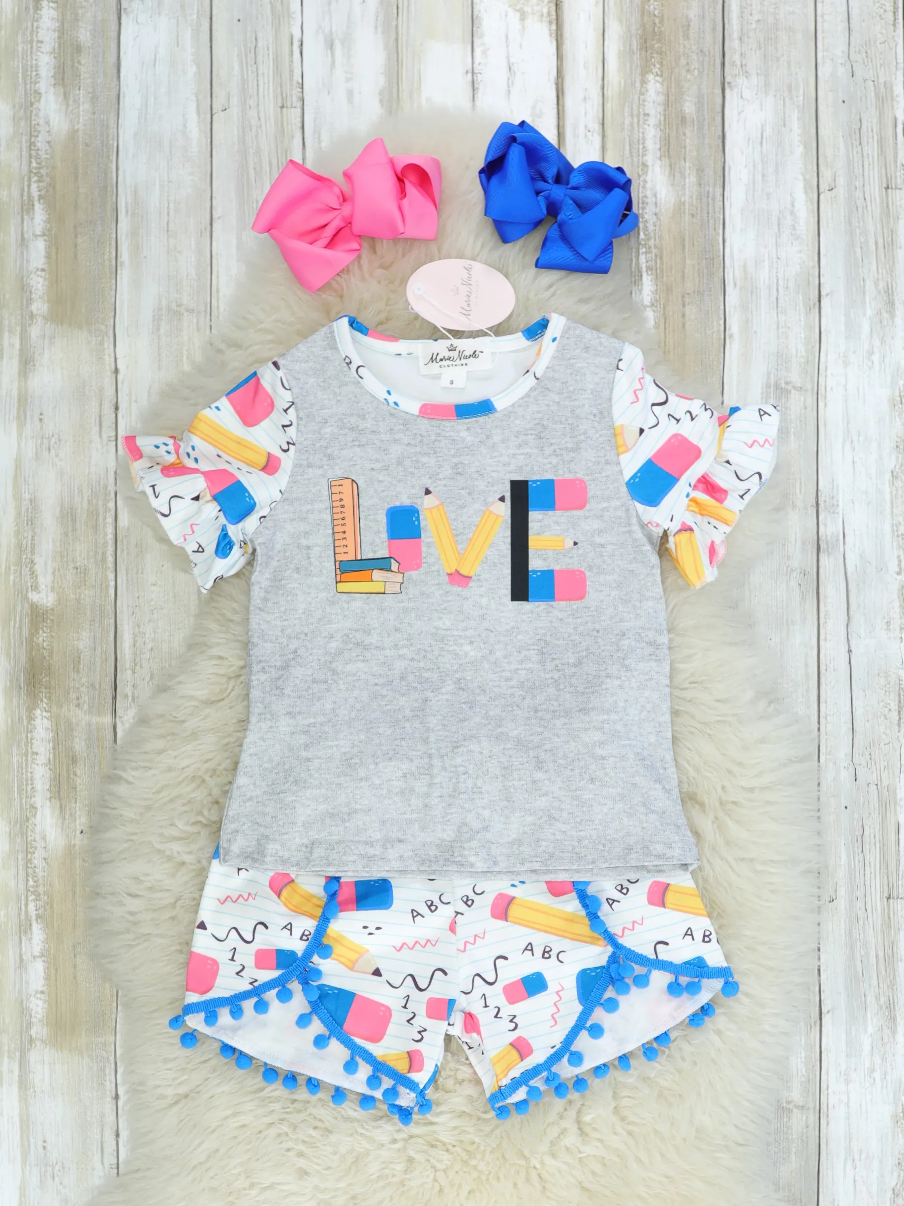 "Love" Pencil Ruffle Outfit