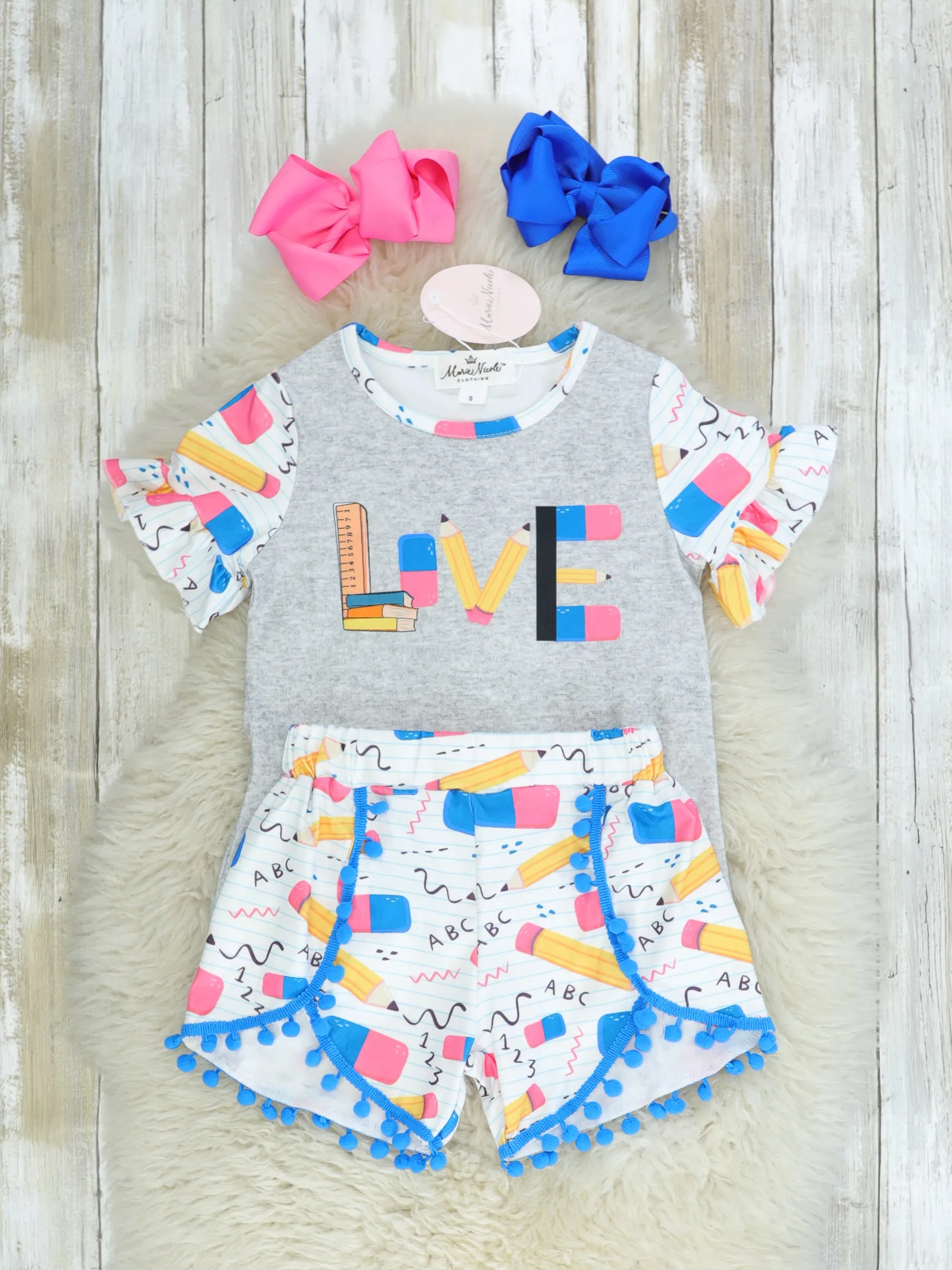 "Love" Pencil Ruffle Outfit