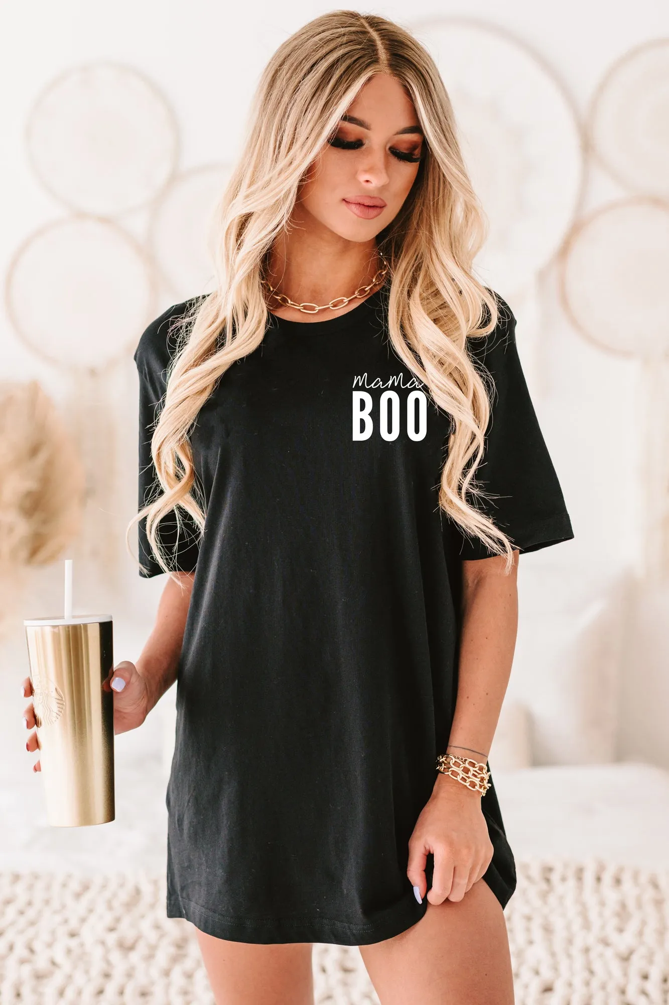 "Mama Boo" Graphic T-Shirt (Black) - Print on Demand