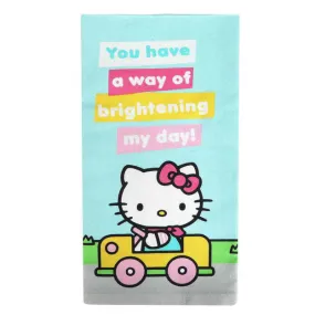 "You Have A Way Of Brightening My Day!" Hello Kitty Tea Towel