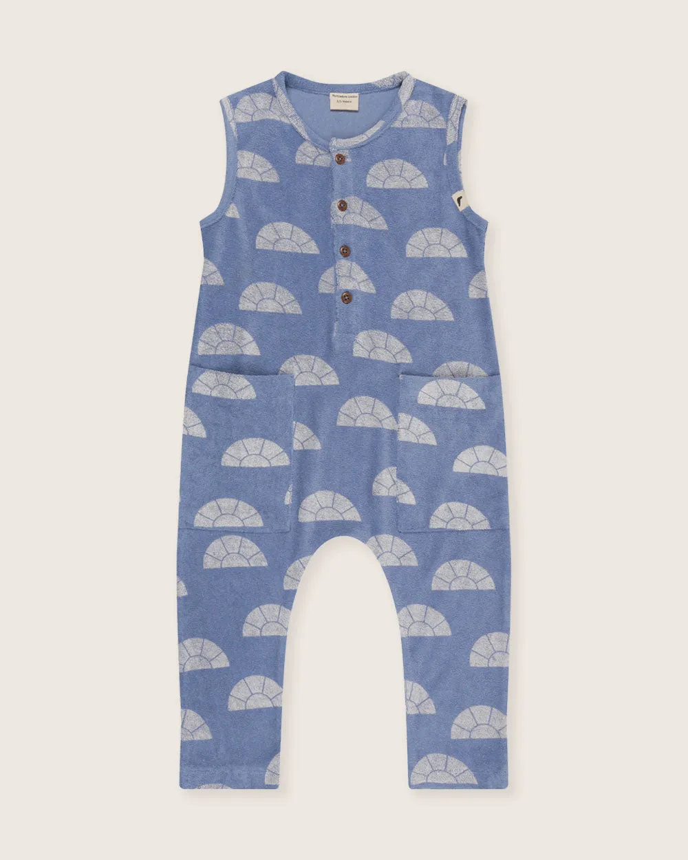 Rays Print Tank Dungarees