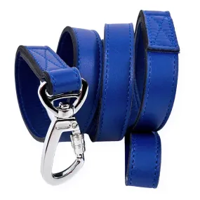 Rodeo Drive Dog Leash in Cobalt Blue & Nickel