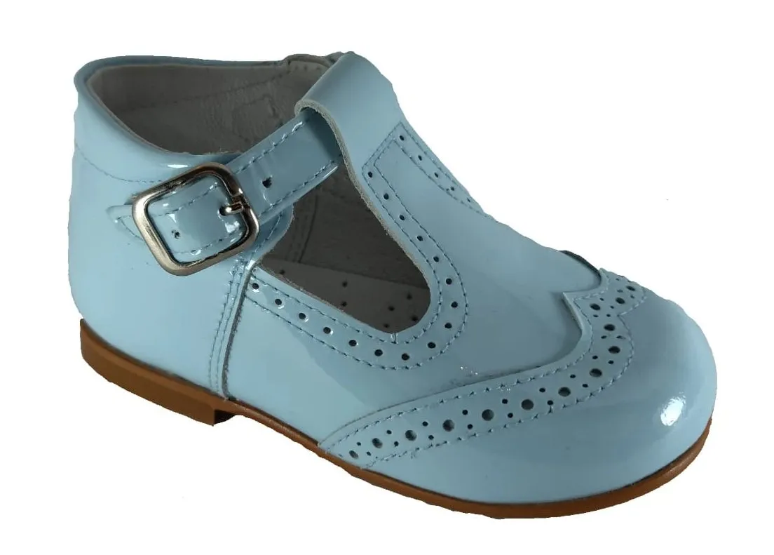 Shawn & Jeffery Baby Blue Patent  Hightop T-Strap