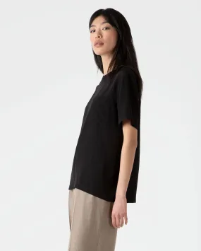 SILK T-SHIRT / BLACK