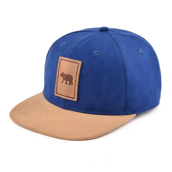 Snapback Hat - Suede Blue Cub (Kids-Adults)