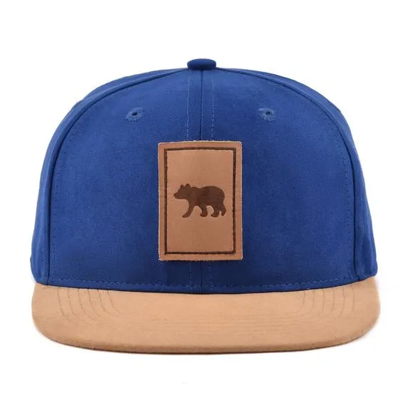 Snapback Hat - Suede Blue Cub (Kids-Adults)