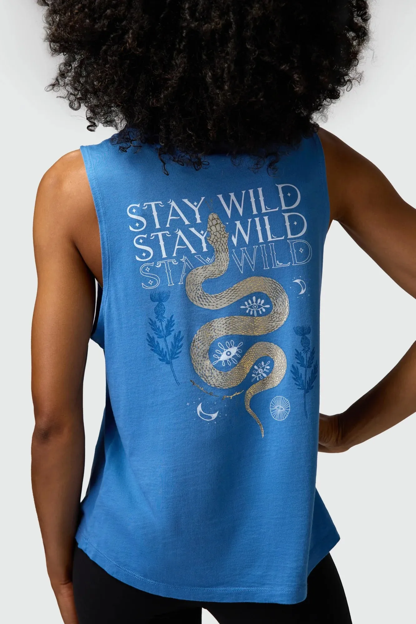 Stay Wild Jade Muscle Tank