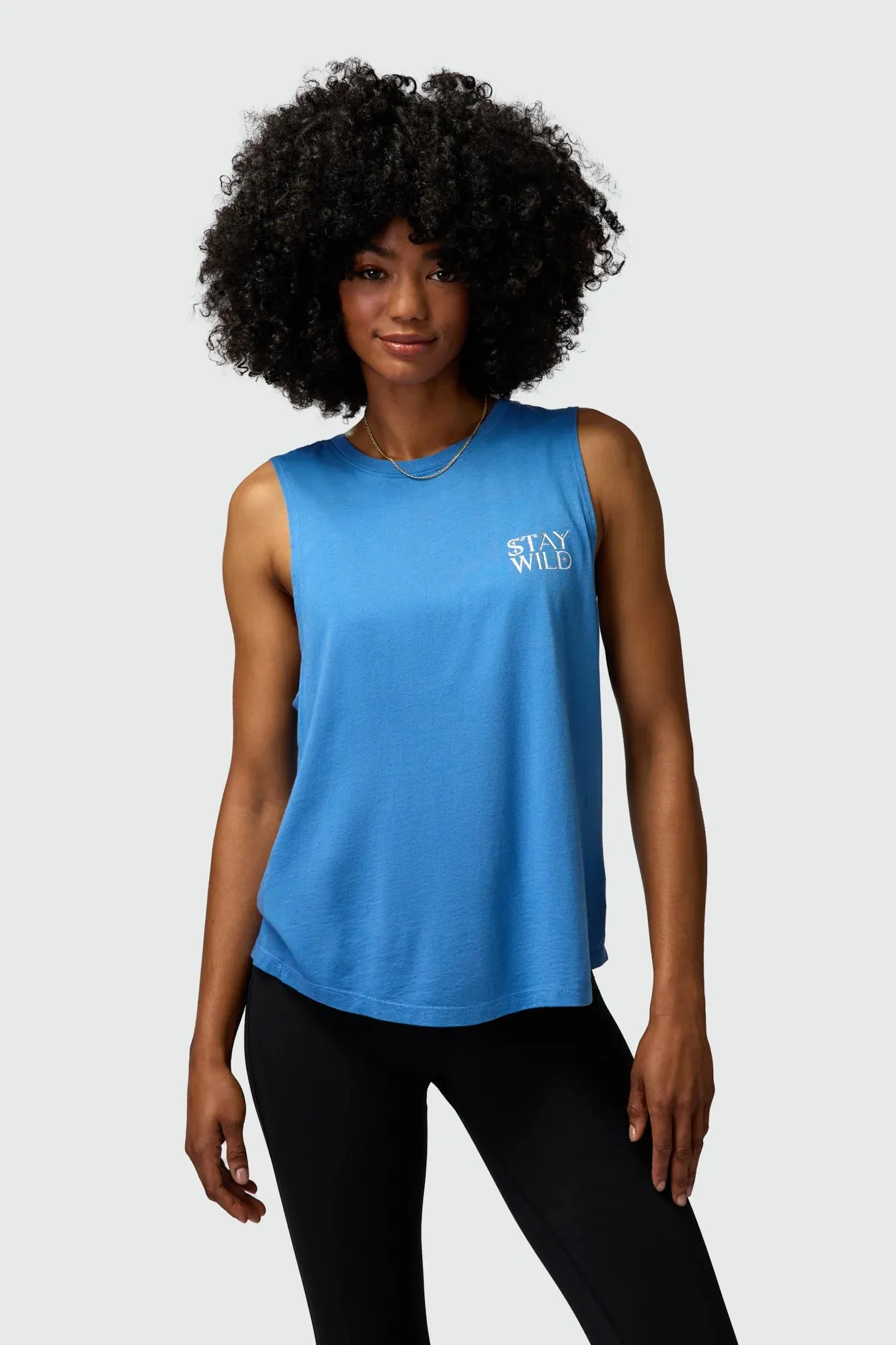 Stay Wild Jade Muscle Tank