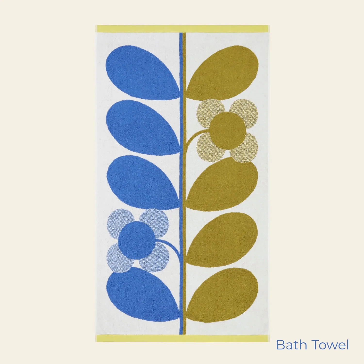 Stem Bloom Duo Towels Blue Fawn