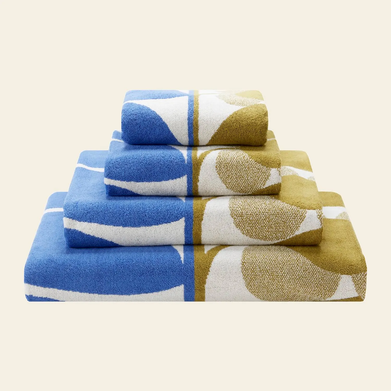 Stem Bloom Duo Towels Blue Fawn