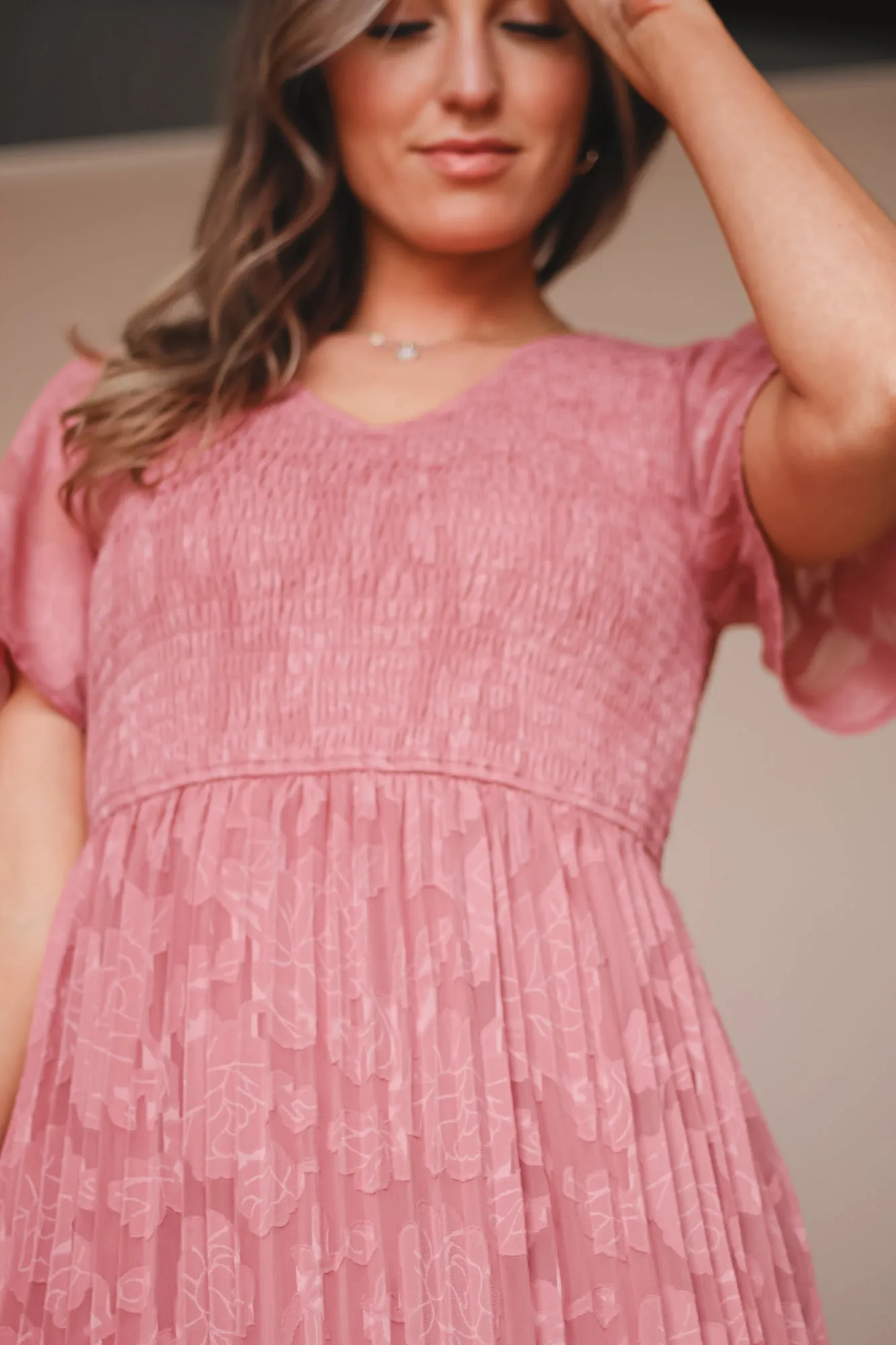 Tayla Dress in Mauve