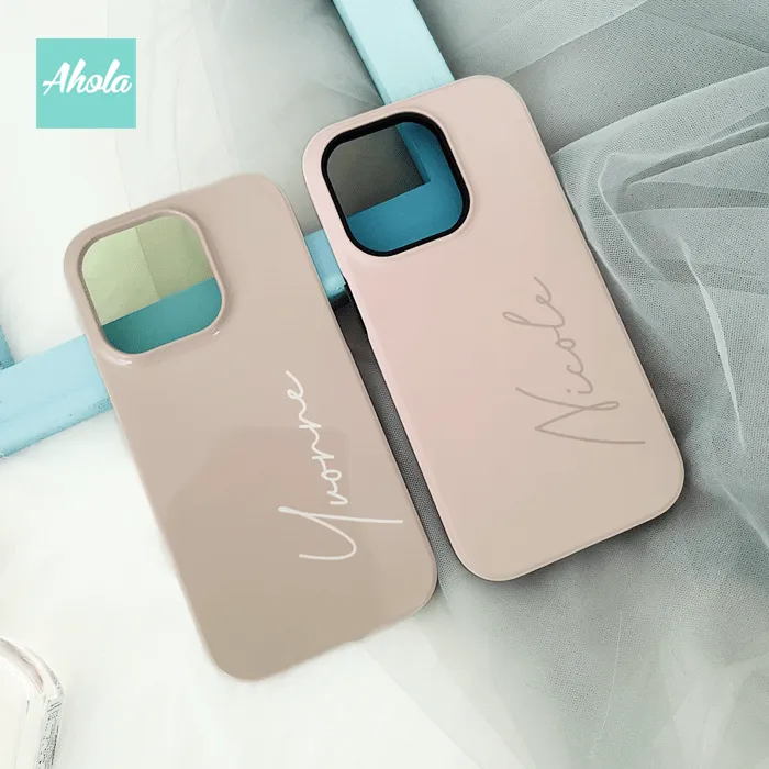 【Terre】Matte / Glossy Personalised Phone Case 亮面/啞面名字電話殼