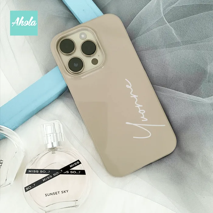 【Terre】Matte / Glossy Personalised Phone Case 亮面/啞面名字電話殼