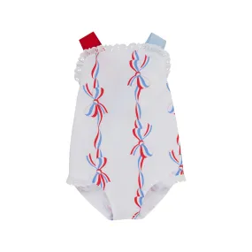 The Beaufort Bonnet Company - America's Birthday Bows Siri Sunsuit