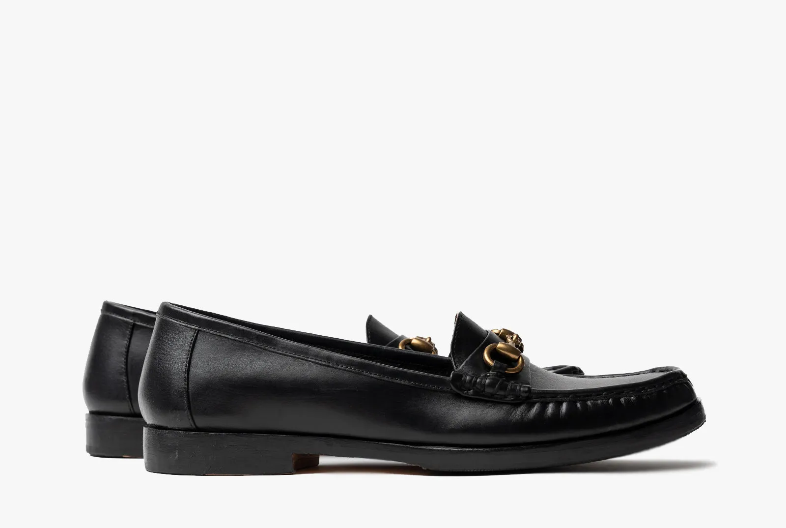 The Bonnie Horsebit Loafers - Black Noir