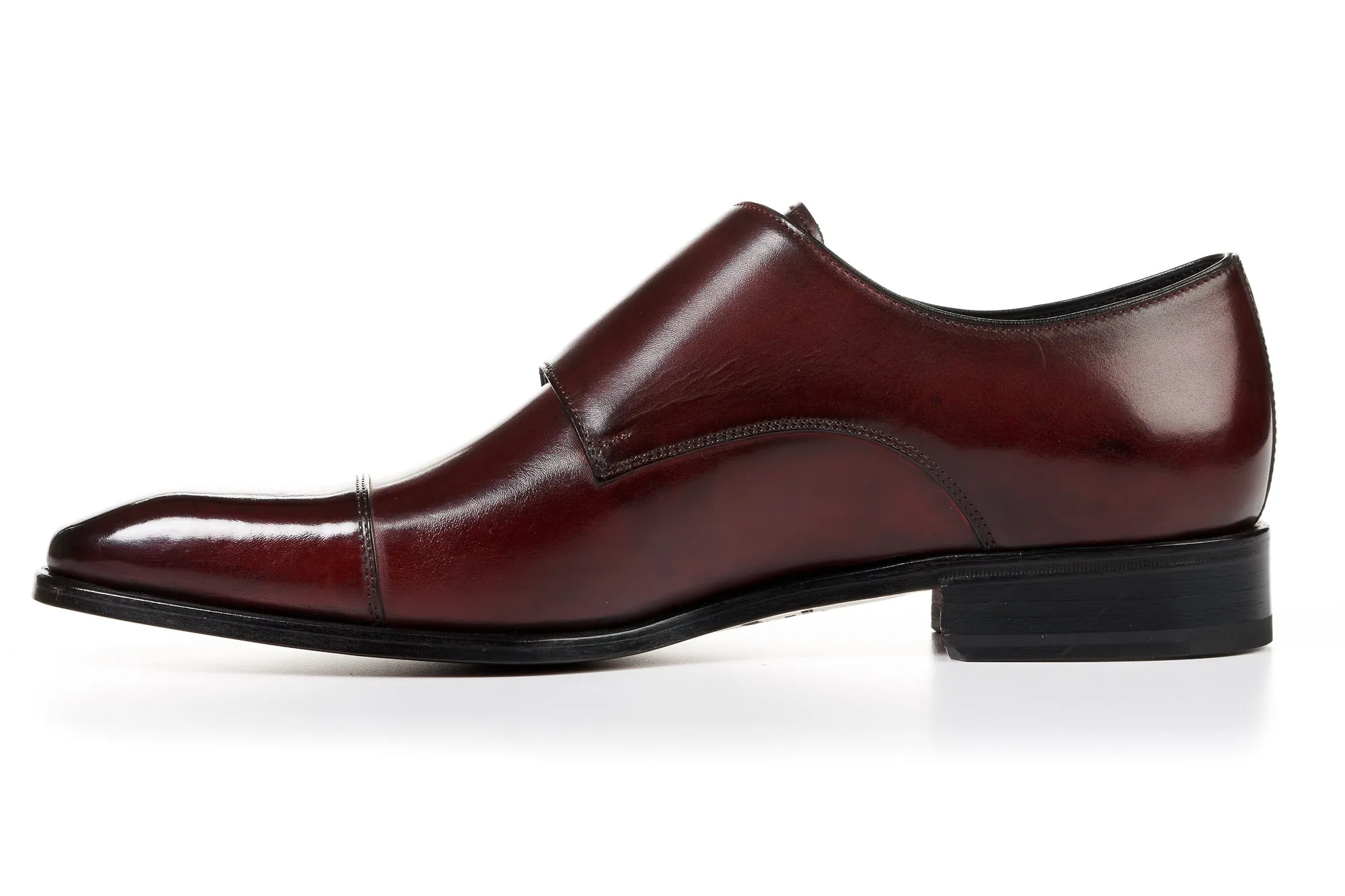 The Burton Double Monk Strap - Oxblood