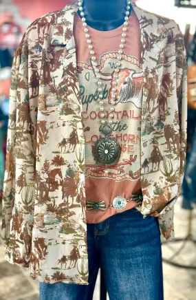 The Colorado Cowboy Button Up Top