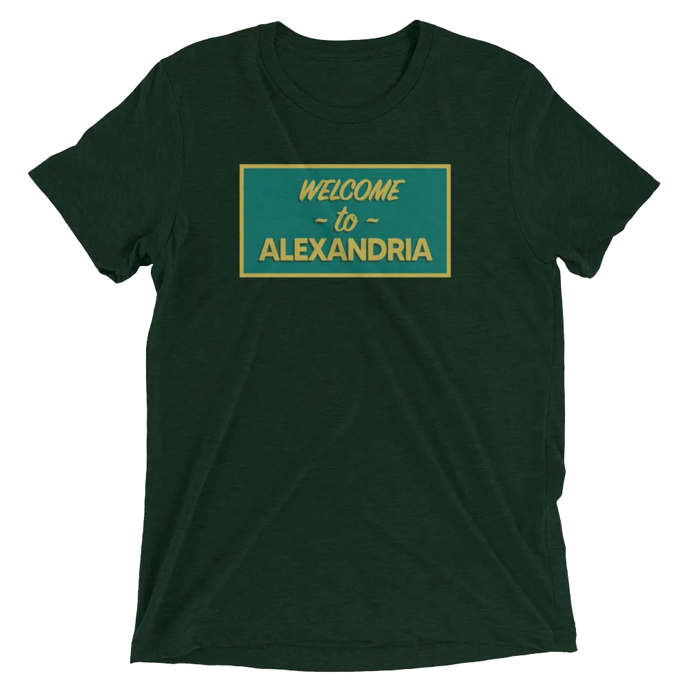 The Walking Dead Welcome to Alexandria Adult Tri-Blend T-Shirt