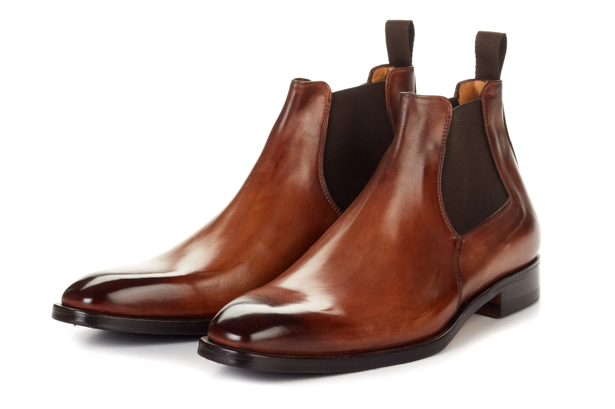 The Wayne Low-Cut Chelsea Boot - Marrone