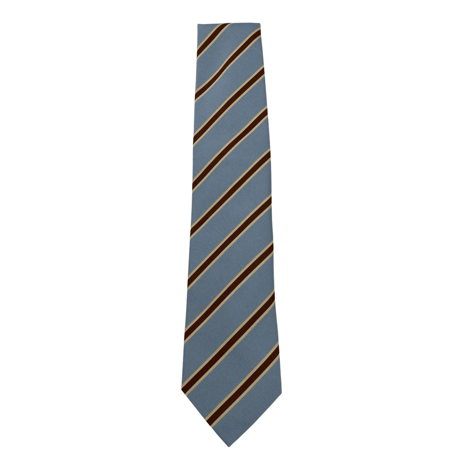 THOMAS PINK Repp Stripe Tie - Pale Blue New w/Tags