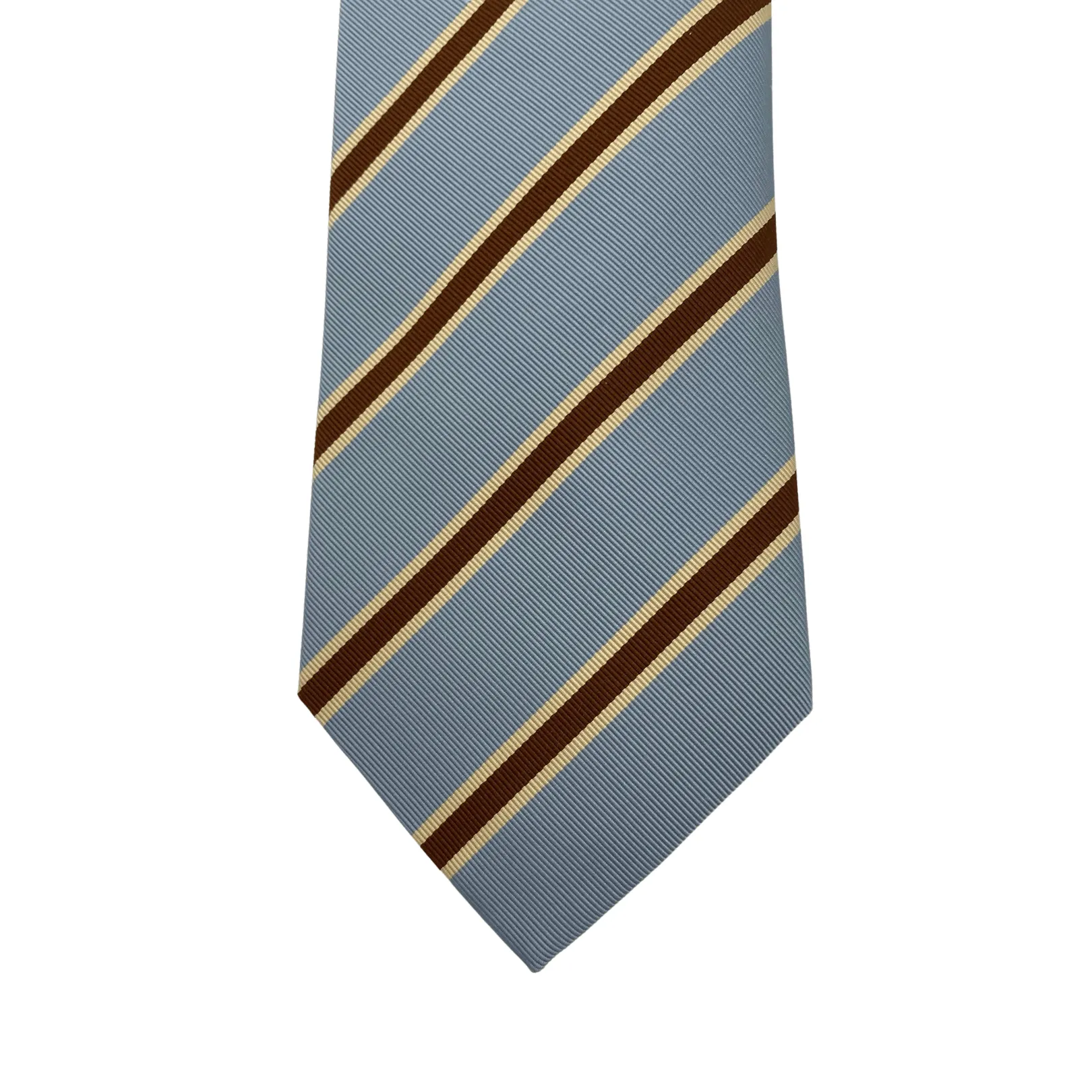 THOMAS PINK Repp Stripe Tie - Pale Blue New w/Tags